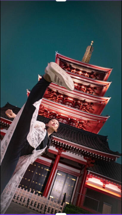 Freedom in Motion - Tokyo Temple dance scene
