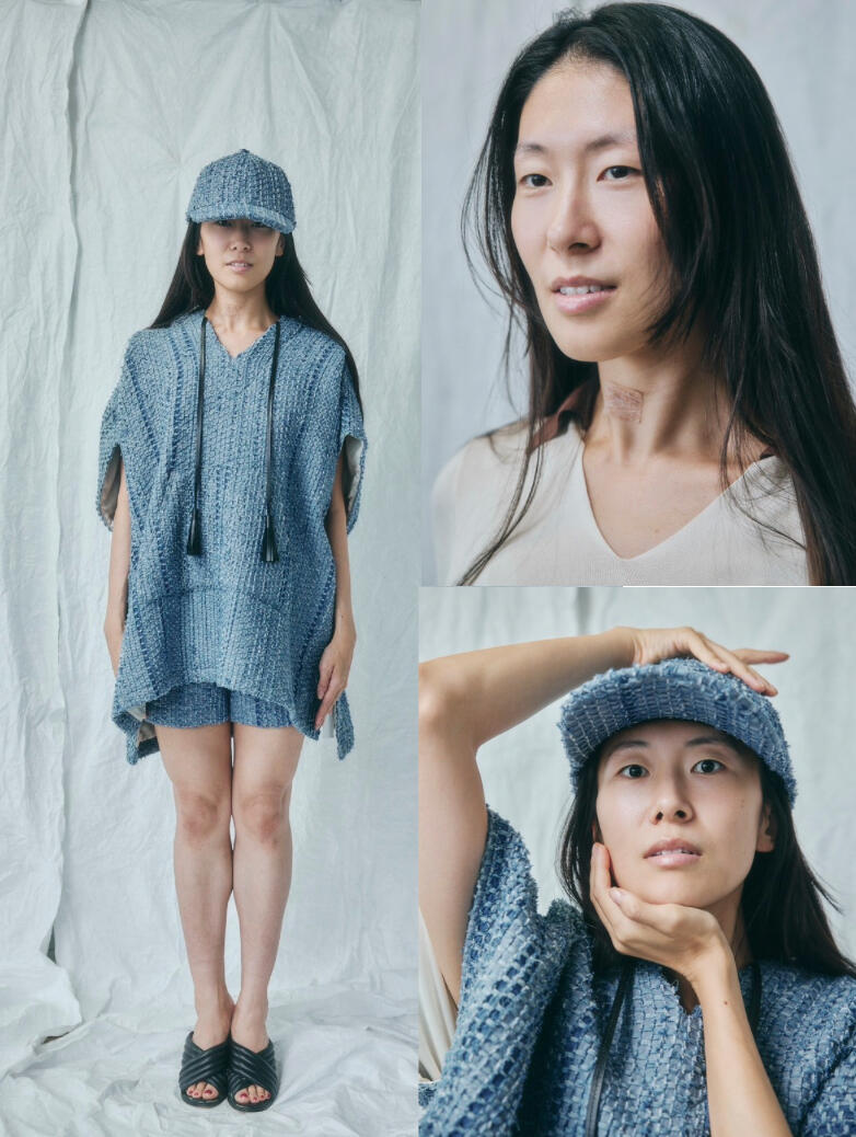 Brand Couture : Channel looking handwoven textures form a sculptural silhouette that bridges softness and strength. Inspired by my silent phases after returning to Japan, the piece translates introspection into high-end minimalism: couture as quiet armor.